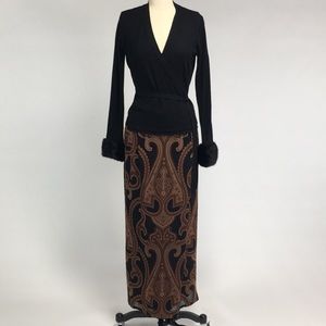 Carlisle Skirt with Black Wrap Around Sweater